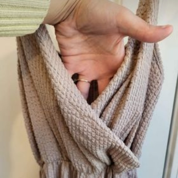 Jumpsuit Bundle--Striped Bog Collective Jumpsuit and Tan Rolla Coster Jumpsuit - Picture 4 of 9